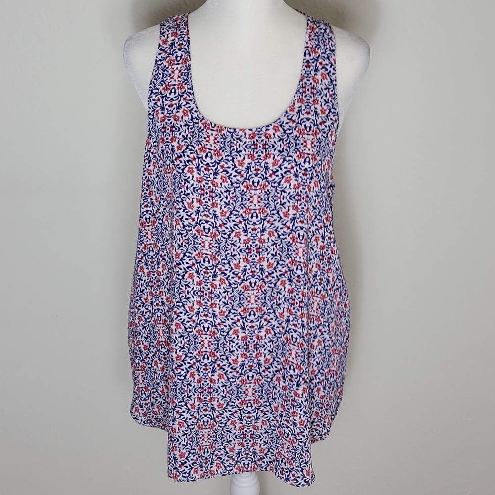 Loft floral sleeve less tank top Medium